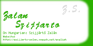 zalan szijjarto business card